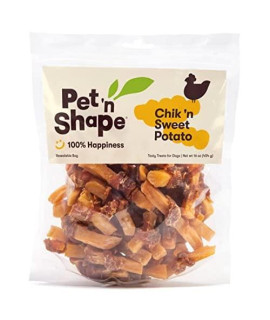 Pet n Shape Sweet Potato Chews Jerky Dog Treats - 1 Pound