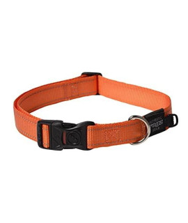 Reflective Dog Collar for Extra Large Dogs, Adjustable from 17-27 inches, Orange