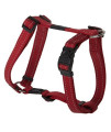 Reflective Adjustable Dog H Harness for Extra Large Dogs; matching collar and leash available, Red