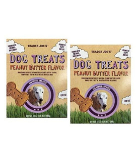 Trader Joes Natural Dog Treats - Peanut Butter (Two 24 Oz Packages)