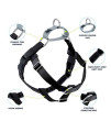 2 Hounds Design Freedom No Pull Dog Harness | Adjustable Gentle Comfortable Control for Easy Dog Walking | for Small Medium and Large Dogs | Made in USA | Leash Not Included | 1" LG Black