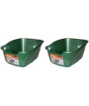 (2 Pack) Van Ness Large High Sides Cat Litter Pan, Assorted Colors, 17.5" X 15" X 8.5"