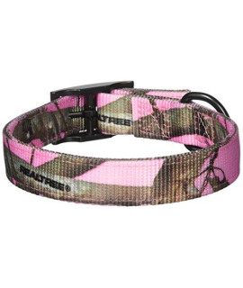 OmniPet Officially Licensed Realtree APC Camouflage Nylon Collar for Dogs, 21", Pink"