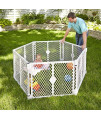 NORTH STATES SUPERYARD XT Baby or Pet Gate & Play Yard Indoor/Outdoor Plastic