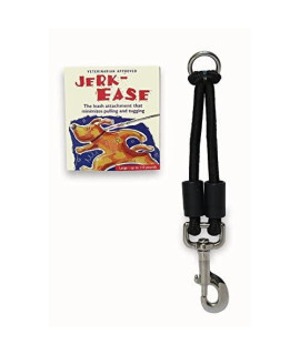 JERK-EASE Bungee Dog Leash Extension - Large Black