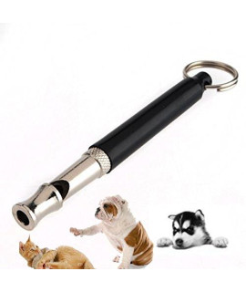 Best 526 Pet Dog Training Obedience Whistle Ultrasonic Supersonic Sound Pitch Black Quiet No.140