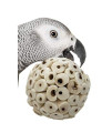 Bonka Bird Toys 1214 pk3 Sola Atta Balls Foot Beak Chew Forage Natural Organic Small Pet Ball