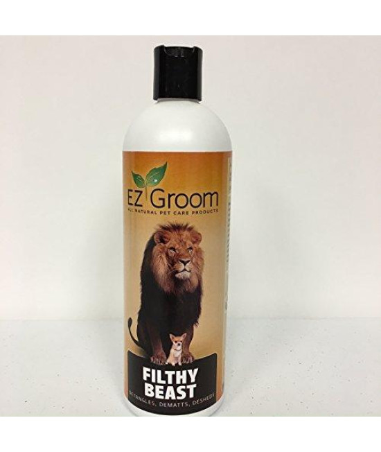 EZ-Groom Filthy Beast Detangler/De-Matting Shampoo - 16 OZ