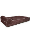 KOPEKS Dog Bed Replacement Cover Memory Foam Beds - Brown - Extra Large (Jumbo Size)