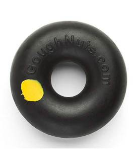 Goughnuts - Rubber Dog Chew Toy, Med .75 - Black Pro 50 Ring