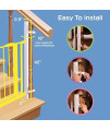 EZ-Fit: Baby Gate Walk Thru Adapter Kit for Stairs + Child and Pet Safety - Protect Banisters + Walls (Single Pack, 42 Inch)