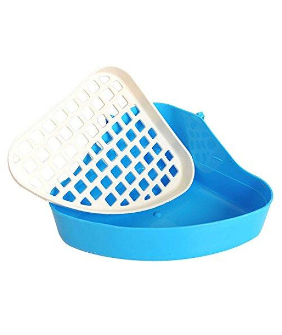 Rely2016 Small Animal Pet Triangle Potty Trainer Litter Corner Toilet Training Tray for Hamster Gerbil Bunny Chinchilla Color Random