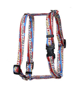 Yellow Dog Design Vintage Made in The USA Roman Style H Dog Harness-X-Small-3/8 and fits Chest 8 to 14"
