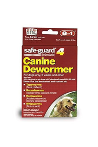 Dog Dewormer Canine 8in1 Safe Guard Safeguard Dogs Large Puppies Pet Wormer 4gr
