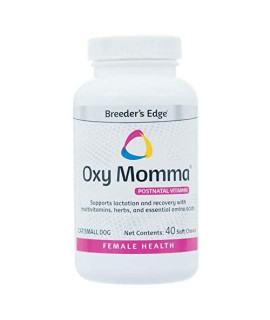 Revival Animal Health Breeders Edge Oxy Momma- Nursing & Recovery Supplement- for Small Dogs & Cats- 40ct Soft Chews