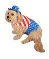 Target Patriot Red, White and Blue Pet Costume, Coat and Hat (XS)