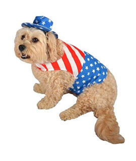 Target Patriot Red, White and Blue Pet Costume, Coat and Hat (XS)