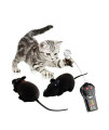 Giveme5 Wireless Remote Control Mock Fake Rat Mouse Mice RC Toy Prank Joke Scary Trick Bugs for Party and for Cat Puppy Funny Toy (Black)