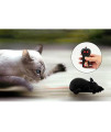 Giveme5 Wireless Remote Control Mock Fake Rat Mouse Mice RC Toy Prank Joke Scary Trick Bugs for Party and for Cat Puppy Funny Toy (Black)