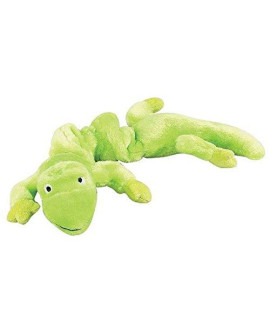 Zanies Gecko Lizard Bungee Dog Toys Durable Plush Stretch Colorful Squeaky Toy for Dogs(Neon Green)