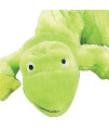 Zanies Gecko Lizard Bungee Dog Toys Durable Plush Stretch Colorful Squeaky Toy for Dogs(Neon Green)