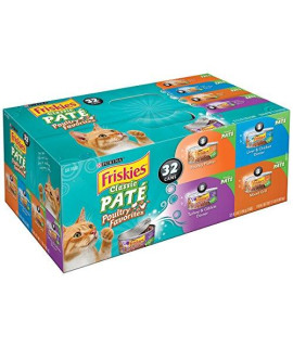 Purina Friskies. Classic Pate Poultry Favorites Cat Food Variety Pack (Variety Pack 1)