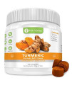 VET-VIRTUE Turmeric for Dogs- Organic Turmeric with Curcumin, Dog Joint Supplement Soft Chew, Collagen and Bioprene, High Absorption Eliminates Joint Pain Inflammation - 60 Count