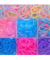 YOY 3/4" Pet Dog Stretchy Rubber Bands, 600/Box - Puppy Elastics Ties Pony Tail Holders Hair Accessories for Doggy Grooming Top Knots Ponytails Braids and Dreadlocks