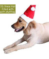 Bolbove Big Christmas Hat and Santa Collar with Bell for Medium to Large Dogs (Large)