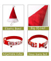 Bolbove Big Christmas Hat and Santa Collar with Bell for Medium to Large Dogs (Large)