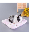 Small Animal Guinea Pig Hamster Bed House Winter Warm Squirrel Hedgehog Rabbit Chinchilla Bed Mat House Nest Hamster Accessories (Medium,Random)