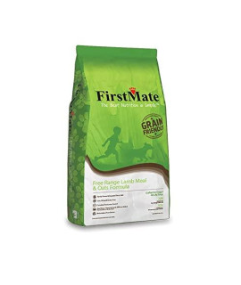 FirstMate Pet Foods Free Range Lamb and Oats Dog Food, 5 Pounds, High Protein Dog Kibble