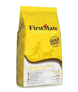 FirstMate Cage Fee Chicken Meal and Oats Formula, 5 Pound Grain Friendly Diet for Dogs