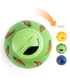 Niteangel Treat Ball, Snack Ball for Small Animals (Small, Yellow, Blue & Green)