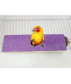 Hypeety Parrot Wooden Perch Platform Playground Macaw African Greys Budgies Parakeet Cockatiels Conure Macaw Finch Cage Shelf Toy Cage Accessories(Random Color) (A)