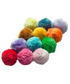 Fashions Talk Cat Toys Furry Rattle Ball for Kitty 6 Pack