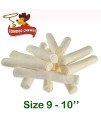 Cowdog Chews Retriever Roll 9-10 inch (15 Pack) All Natural Rawhide Dog Treat
