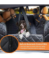 URPOWER Upgraded Dog Seat Covers with Mesh Visual Window 100% Waterproof Dog Car Seat Cover Nonslip Pet Seat Cover for Back Seat with Storage Pockets, Washable Dog Hammock for Cars Trucks and SUVs