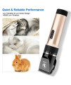 Ceenwes Pet Clippers (Upgrade Version) Low Noise Professional Dog Clippers Rechargeable Cordless Pet Clipper Trimmers Pet Hair Grooming Kit for Cats Dogs and Other Animals