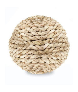 SunGrow Cat Sisal Rope Scratcher Ball & Ferret, Rabbit Anti Chew Shoe, Stop Chewing & Scratching Furniture, Teething for Guinea Pigs, Chinchillas, Pocket Pets