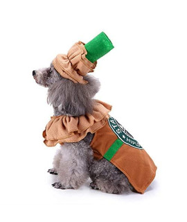 Pet Costume Puppy Latte Costume Christmas Coffee Dog Cat Costume