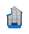Prevue Pet Single Pk 41614 House Style Keet Cage- Blue/Black - SP41614-1