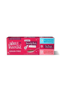 Petco Brand - WholeHearted Grain Free Maritime Delights Flaked Wet Cat Food Variety Pack for All Life Stages, 2.8 oz.