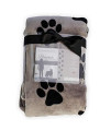 Pawprints Left by You Pet Memorial Blanket with Heartfelt Sentiment - Comforting Pet Loss/Pet Bereavement Gift (Non Personalized)