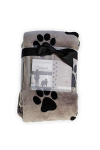 Pawprints Left by You Pet Memorial Blanket with Heartfelt Sentiment - Comforting Pet Loss/Pet Bereavement Gift (Non Personalized)