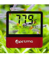 capetsma Fish Tank Thermometer, Touch Screen Digital Aquarium Thermometer with LCD Display, Stick-on Temperature Sensor ensures Optimum Temperature in Terrarium, for Your pet Amphibians and Reptiles