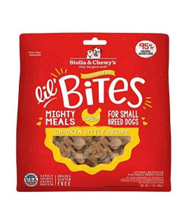 Stella & Chewys Freeze-Dried Raw Lil Bites Itty Bitty Beef Recipe Small Breed Dog Food, 7 oz. Bag (Chicken)