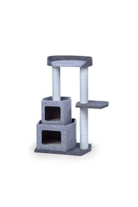 Prevue Pet Products Kitty Power Paws Plush Sky Condo 7319, 13.63" H, 32 LBS, Grey
