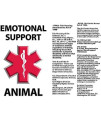 Dogline Emotional Support Dog Vest Set Adjustable Service Dog Vest Harness Reflective Emotional Support & ESA Patches with Emotional Support Leash Emotional Support Animal ID Card