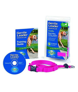 MPP Gentle Leader Head Collar Dog Training Guide Walk Anti Pull Choose Size & Color (Raspberry, Large 60-130lbs)
